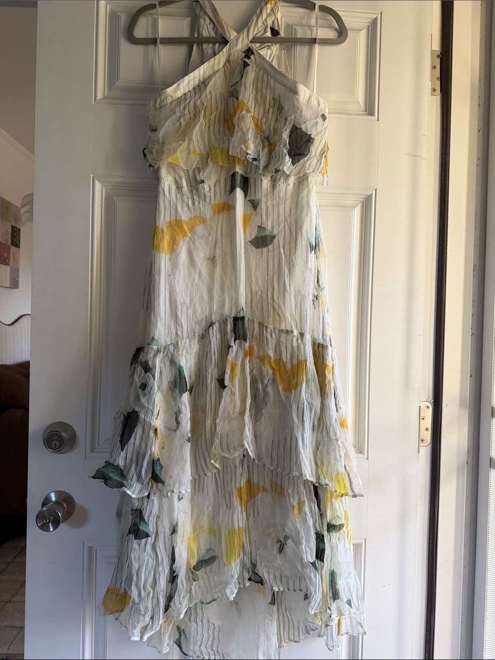 Anthropologie midi floral dress